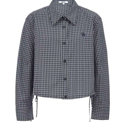 ONLY正肩翻领小个子短款衬衫