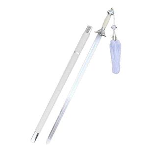 太极剑女式武术剑白色剑花练习剑晨练武术表演训练软剑响剑未开刃