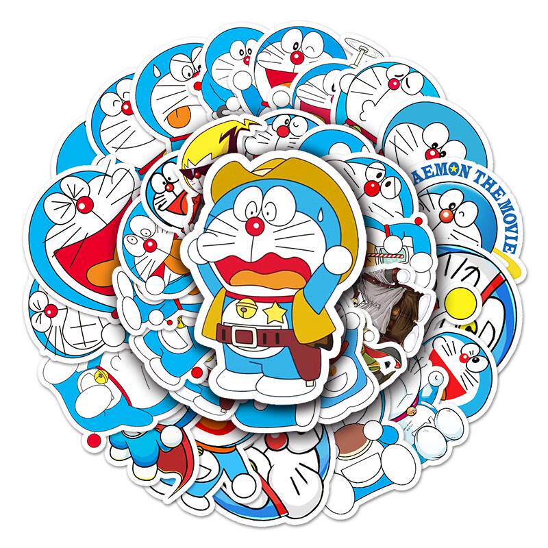 52张哆啦A梦贴纸日漫涂鸦DIY装饰