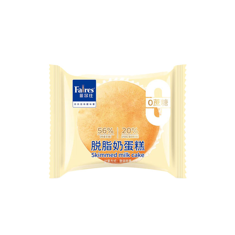 菲尔仕0蔗糖脱脂奶蛋糕早餐上班鸡蛋代餐食品2000g软面包整箱特价