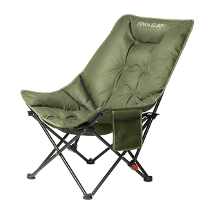 户外折叠椅午休躺椅月亮椅新款露营椅子便携式沙滩椅钓鱼野餐椅凳