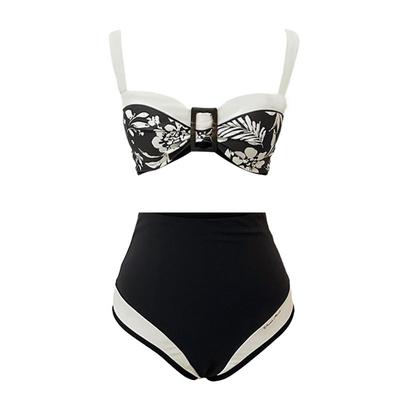 VisualMood复古黑白比基尼套装