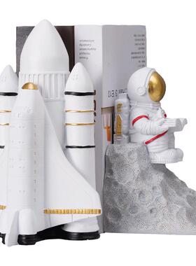 创意飞船宇航员树脂书档