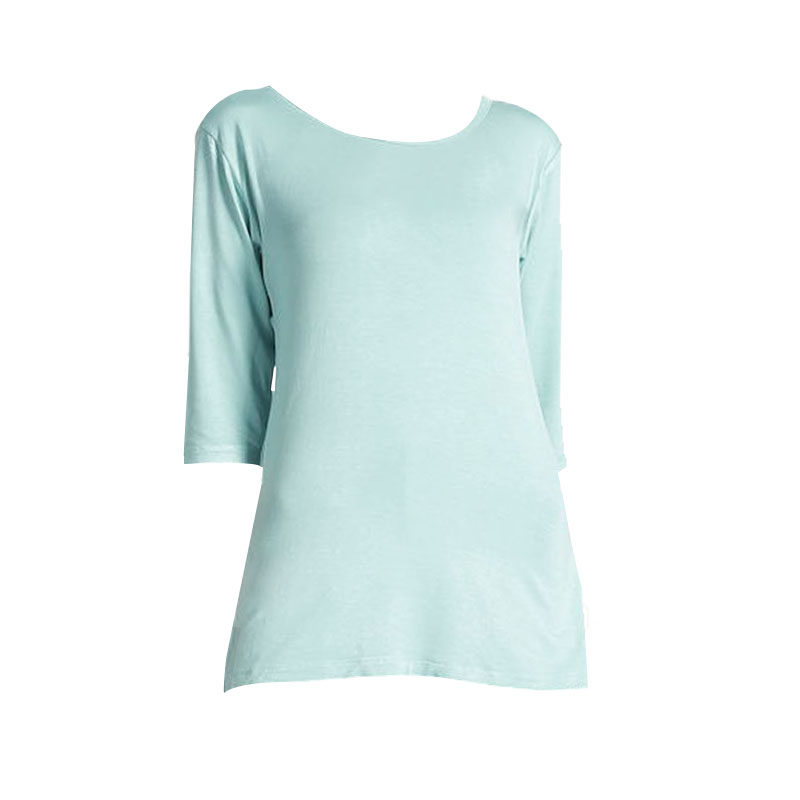 舞蹈练功服女成人形体教师现代舞古典服侧开叉圆领中袖修身舞蹈服