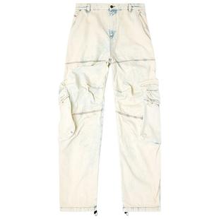 [折扣]DIESEL男女同款D-ARNE多口袋工装牛仔裤A150000CBCV