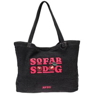 SFSGxLOOKNOW毛巾小狗刺绣袋礼物大容量新品挂件