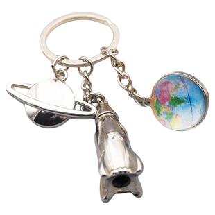 迷你天文地理小地球仪挂件饰品火箭星云地球创意刻字礼物学生礼品