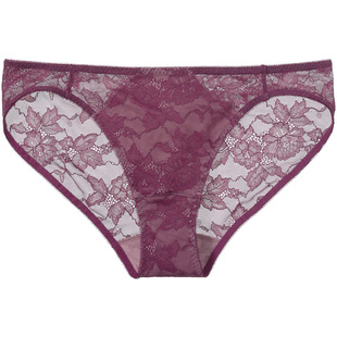 PEACH JOHN/蜜桃派深邃舒适弹性蕾丝女士内裤不卷边不夹臀