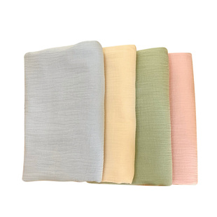 大幅宽A类纯棉双层纱布起皱睡衣浴巾布料被套床单全棉水洗泡泡纱