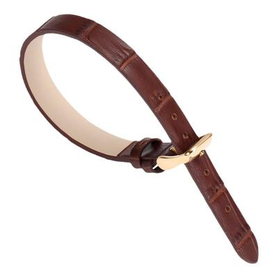 转角超薄牛皮真皮一整条表带女士