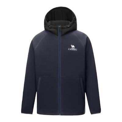 户外抓绒衣骆驼防风加绒保暖男