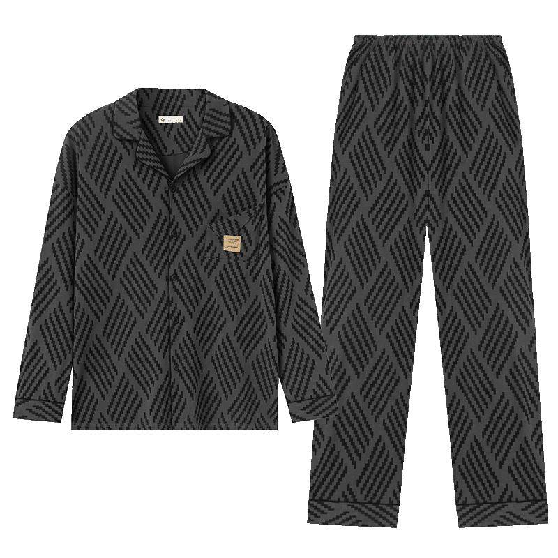 妮狄娅情侣柔软棉春秋家居服套装
