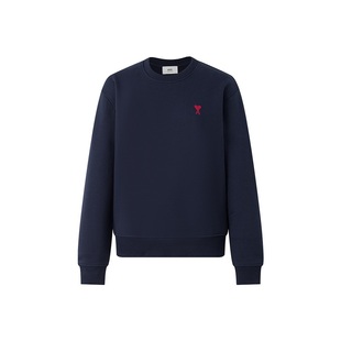 【自营】AMI Alexandre Mattiussi男女同款经典棉质圆领休闲卫衣