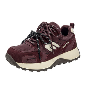 戈美其加绒老爹鞋女款2025秋冬季新款厚底增高百搭保暖运动休闲鞋