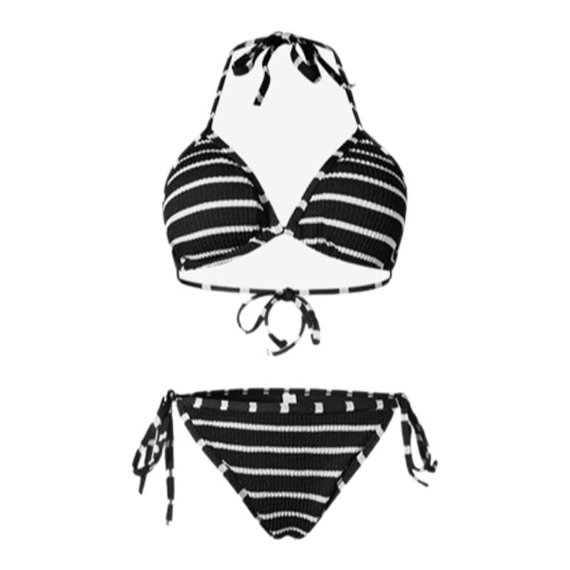 AYSTUDIO2025新款泳衣女性感辣妹复古条纹简约高级感比基尼泡温泉
