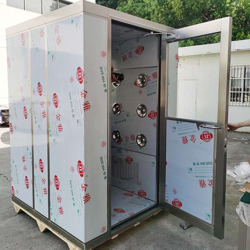 风淋室定制不锈钢双人双吹风淋室 自动感应风淋房 单人单吹风淋室