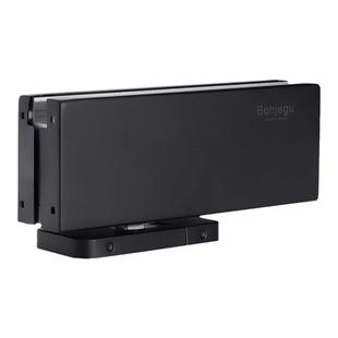 邦捷固免挖坑地弹簧双向液压缓冲无框玻璃门免挖槽暗藏地弹簧哑黑