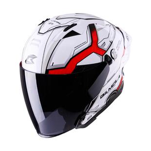 比尔莫拉(BILMOLA)头盔高达摩托车双镜片机车四分之三头盔3C认证