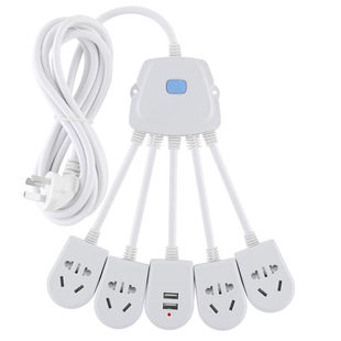 多功能插座usb转换器八爪鱼一转四五排插板多孔电源延长线插线板