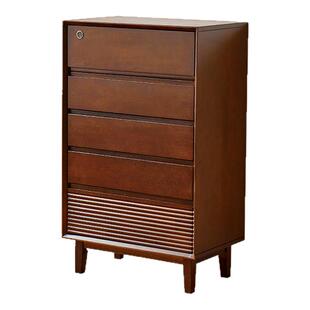 全实木五斗柜卧室置物柜床头柜子床尾收纳柜客厅门口带锁储物柜