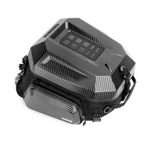 犀牛摩托车尾包头盔包后备尾箱仿赛后座包骑行背包双肩机车装备包