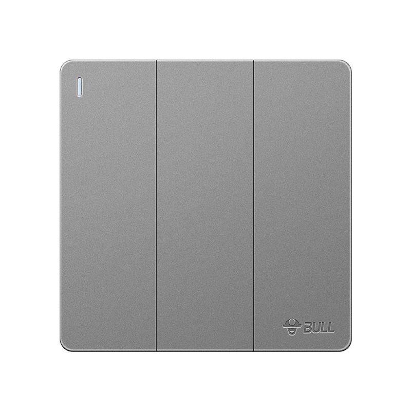 BULL/公牛86型三开开关面板
