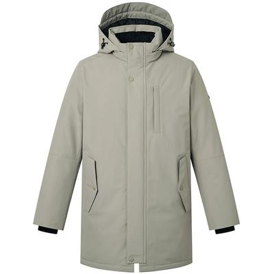 【鹅绒】Hazzys哈吉斯男士厚款羽绒服冬季工装中长款三防保暖外套