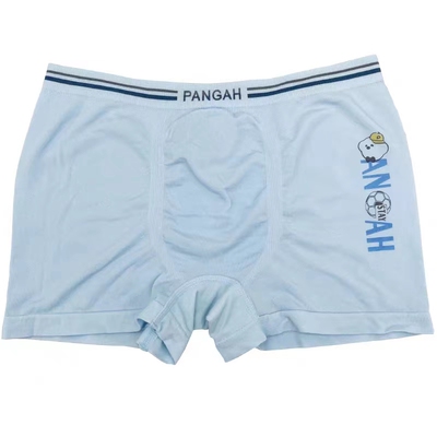 海蓝乐章青少年平角蚕丝底挡透气三条装吸湿排汗速干男童内裤