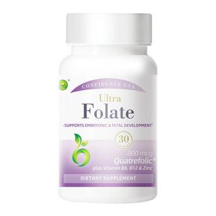 信心康乐活性叶酸800中老年人同型半氨酸hyc甲基四氢叶酸片