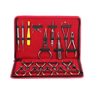 牙科正畸18件套装口腔技工钳子细丝末端切断钳不锈钢齿科器械工具