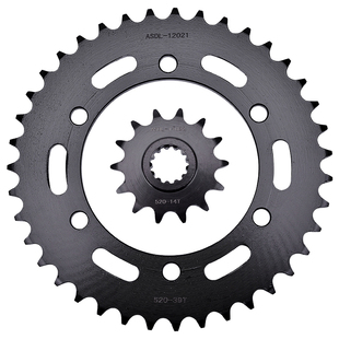 适配川崎Z250SL Z300 Z400忍者EX250/300/400R链条套链轮牙盘改装