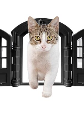 猫门洞自由出入上门安装不卡猫