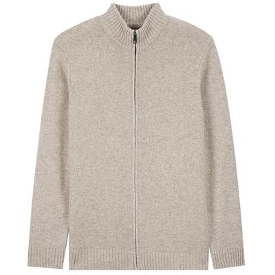 MindBridge半高领毛衣开衫