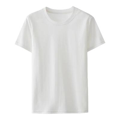 液氨棉圆领短袖女士T恤