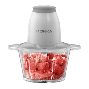 康佳绞肉机家用辅食机电动小型料理机打肉机蒜蓉搅拌切菜和馅1.8L