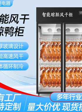 风干柜晾鸭柜烘干箱烧腊烧鹅风干机商用智能吹凉鸭胚晾胚烤鸭烧鸭