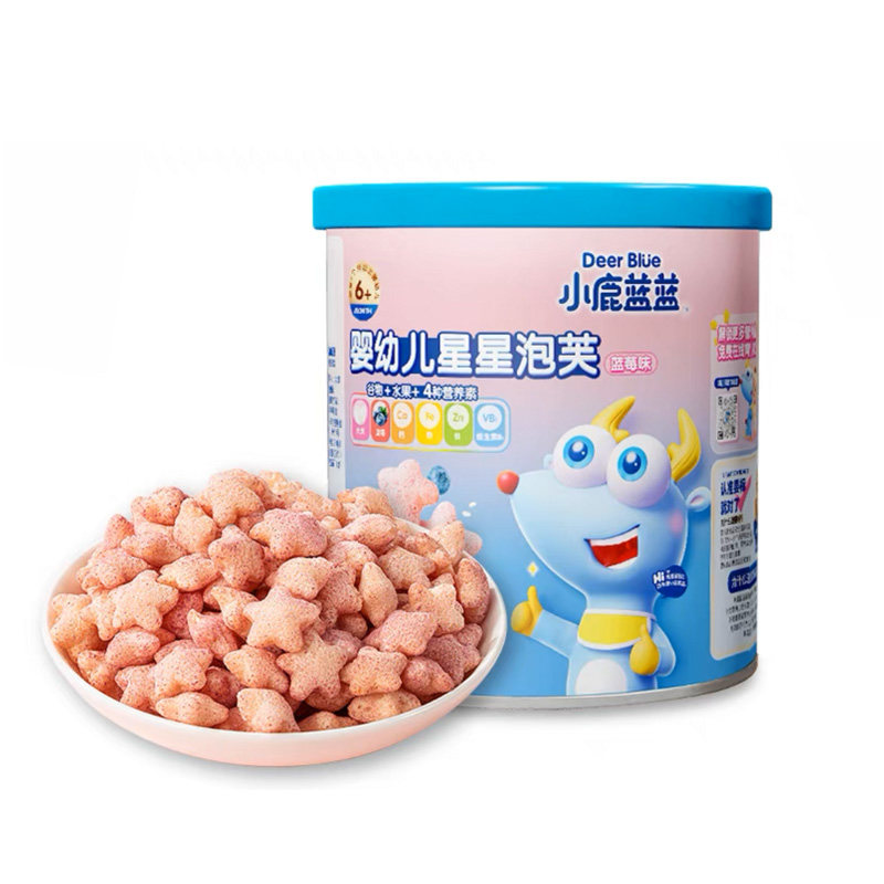 小鹿蓝蓝婴幼儿泡芙条宝宝零食