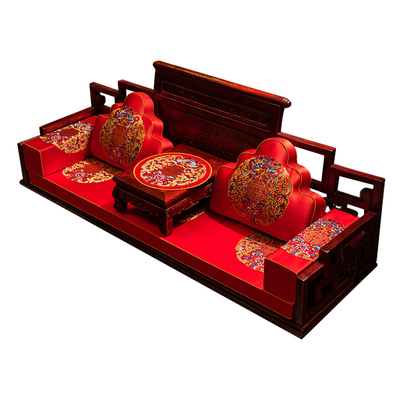 中式红木沙发坐垫定制