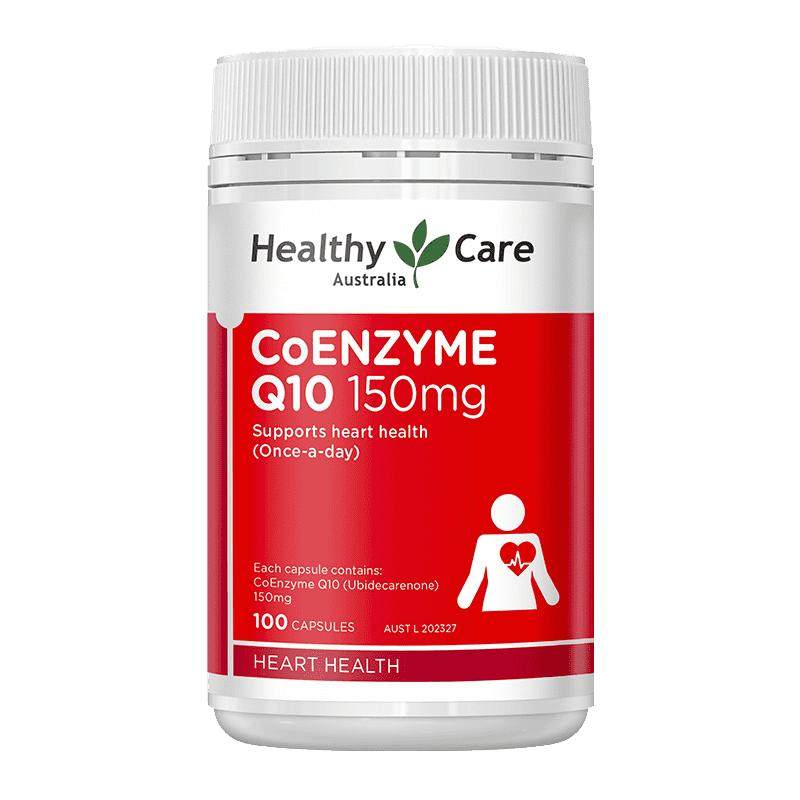 澳洲进口Healthy Care辅酶q10中老年呵护心脏软胶囊150mg*100粒