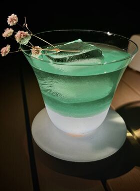 酒杯灯座卧室DIY发光底座座发光家用摆件底座带灯led发光杯垫酒吧