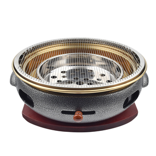 缘隆韩式碳烤炉商用烤肉炉户外烧烤炉日式铸铁炉家用炭火烤肉锅