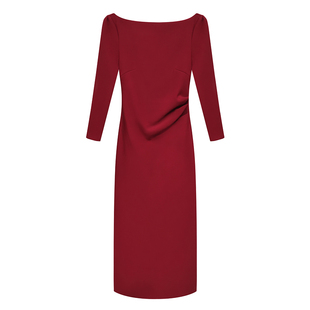 白色小礼服正式场合连衣裙女高级感宴会小白裙晚礼服简单大方裙子