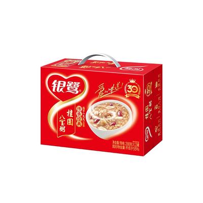 银鹭桂圆八宝粥24罐两箱装