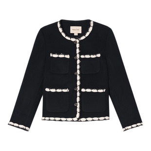 诗篇专选小香风羊毛短外套女气质外套上衣女2025冬款