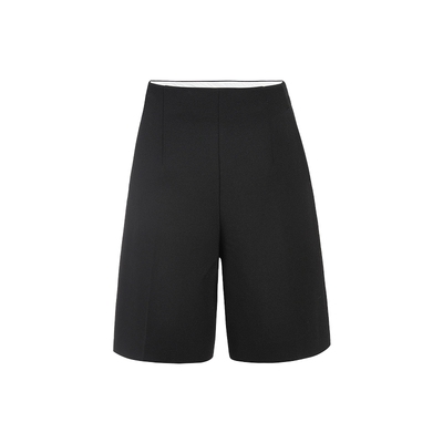 FIVE PLUS通勤西装短裤女阔腿裤五分裤子高腰羊毛女冬装