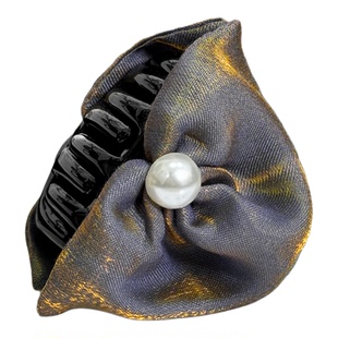 真丝幻彩抓夹女精致可爱侧边发夹气质百搭刘海夹2026新款高端发饰