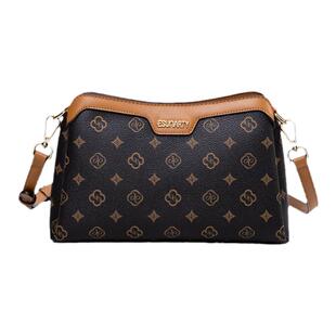 老花包包女式2026新款秋季高级感大容量多层中年女包妈妈款斜挎包