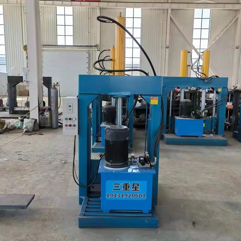 200升塑料大蓝桶液压切刀机 塑料胶头油压裁剪机 秸秆龙门铡刀机