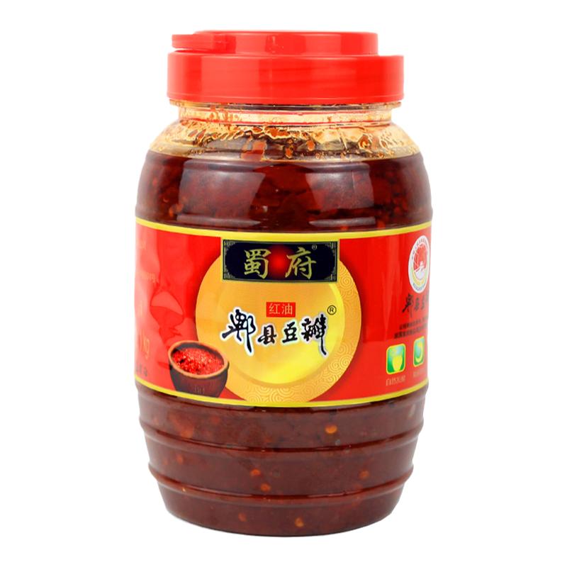 蜀府 紅油郫縣豆瓣 1kg包郵 四川特產(chǎn)正宗川菜炒菜香辣調(diào)料豆瓣醬