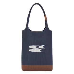 CryingCenter 米灰珍珠 布里斯蓝针织简约大容量托特包 哭喊中心